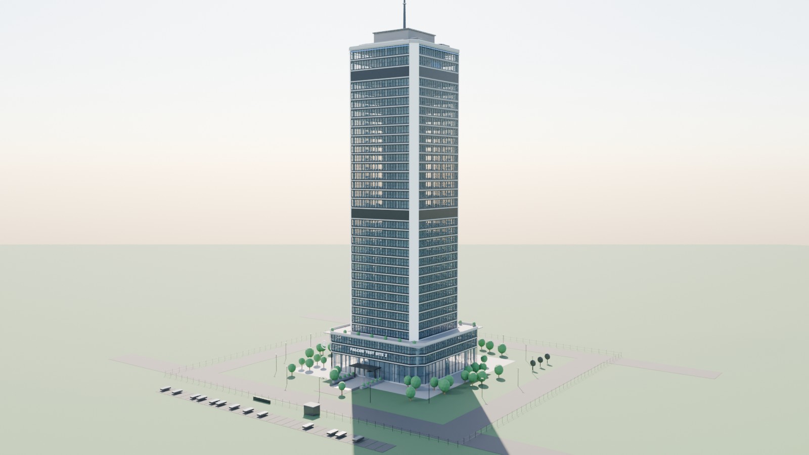 Falcon Test Site 2, a 34-story tower concept